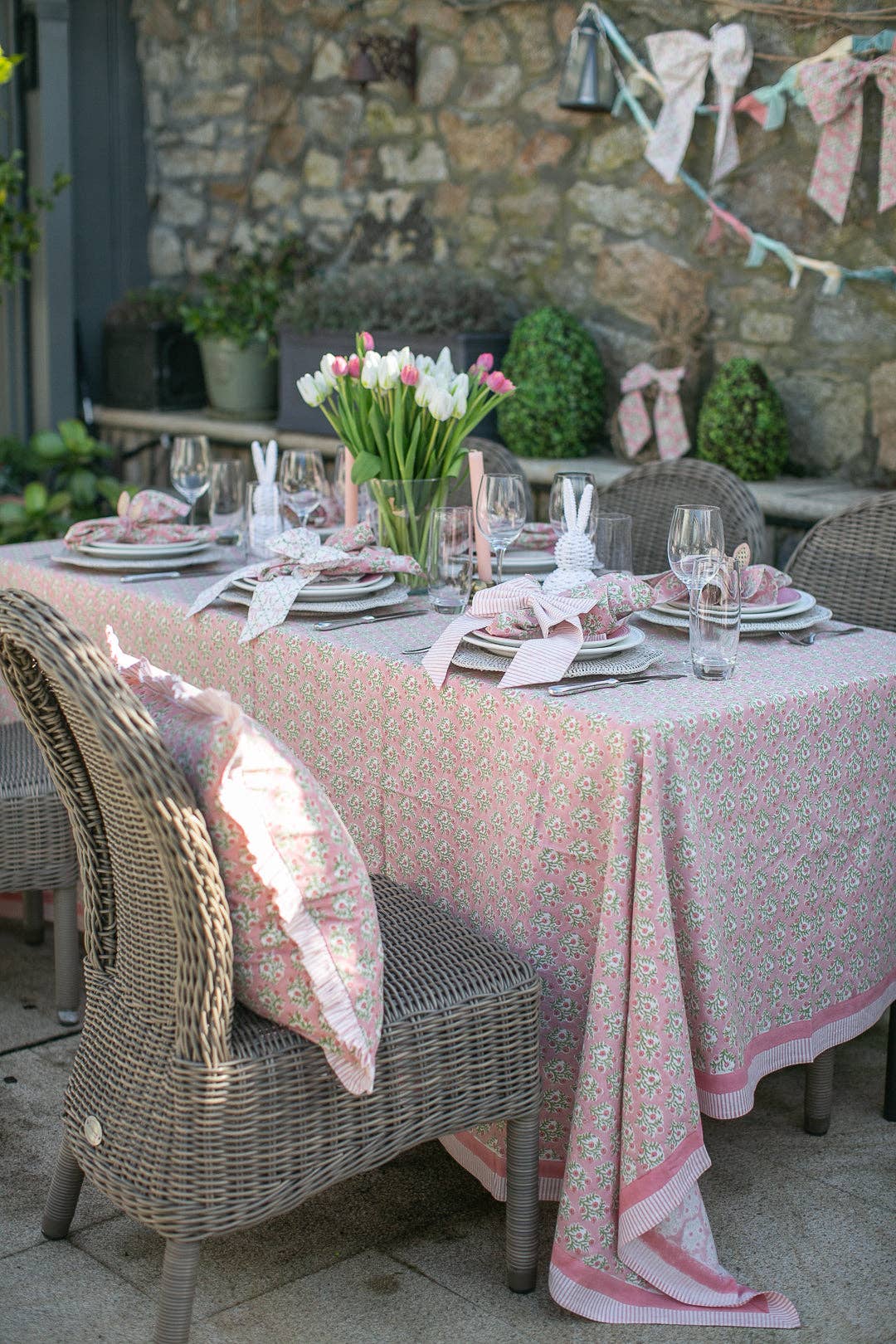 Holme Pink Frill Cushion Cover