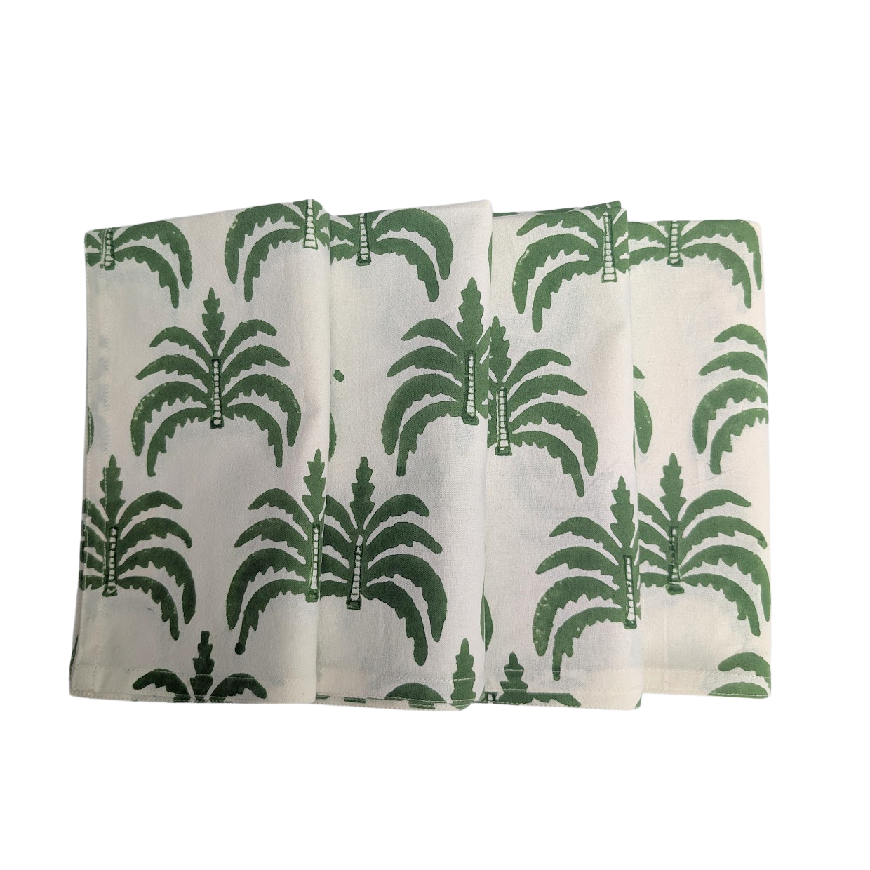 Modern palm green Napkin, Set of 4