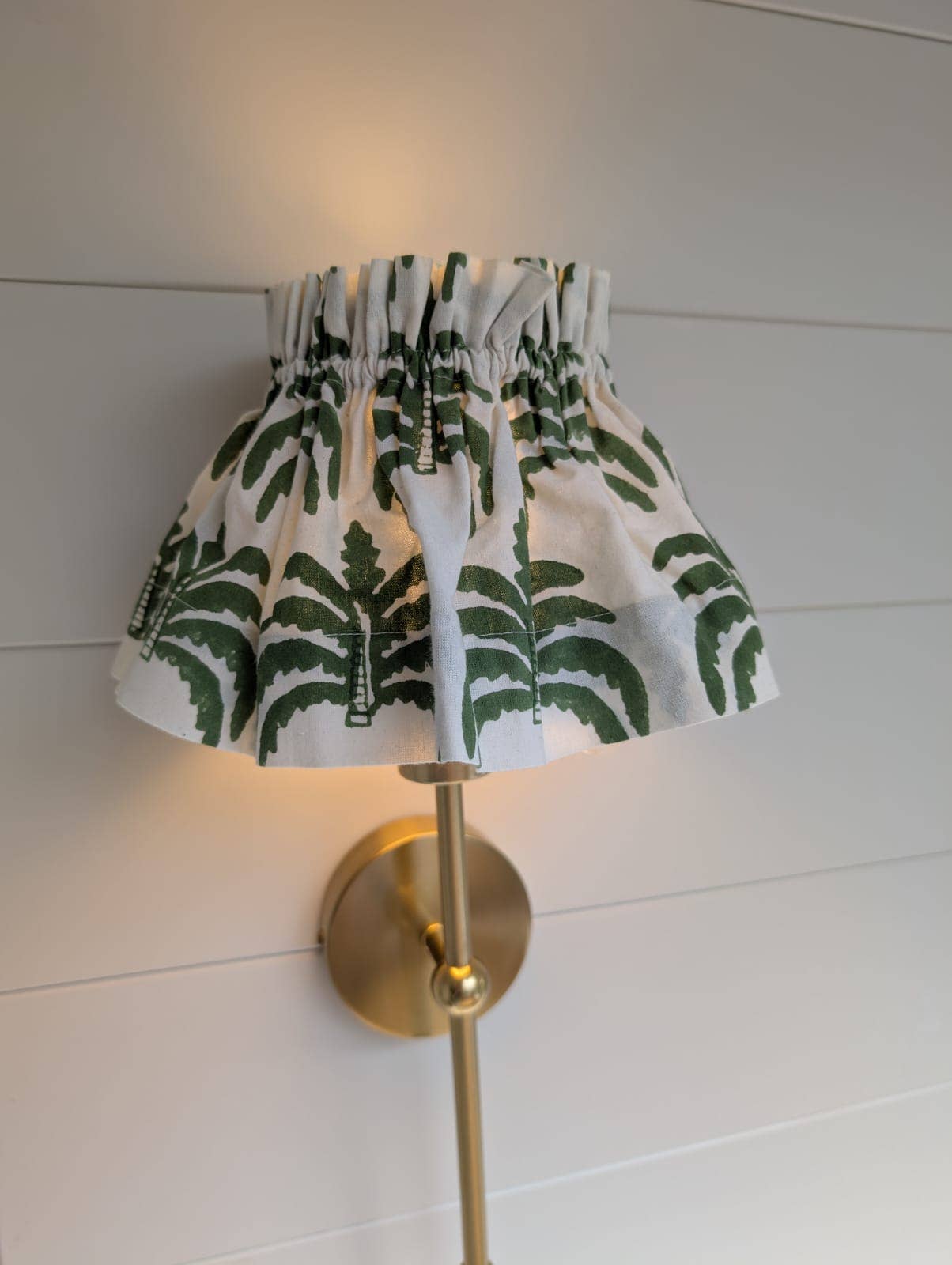 Modern palm lampshade cover