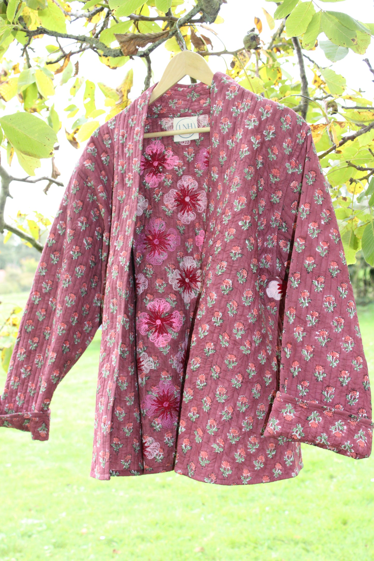 Lory Pink Quilted Jacket