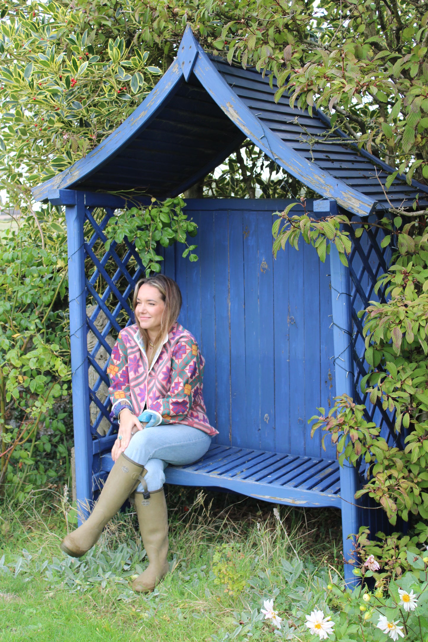 Yellow Square Kantha Jacket