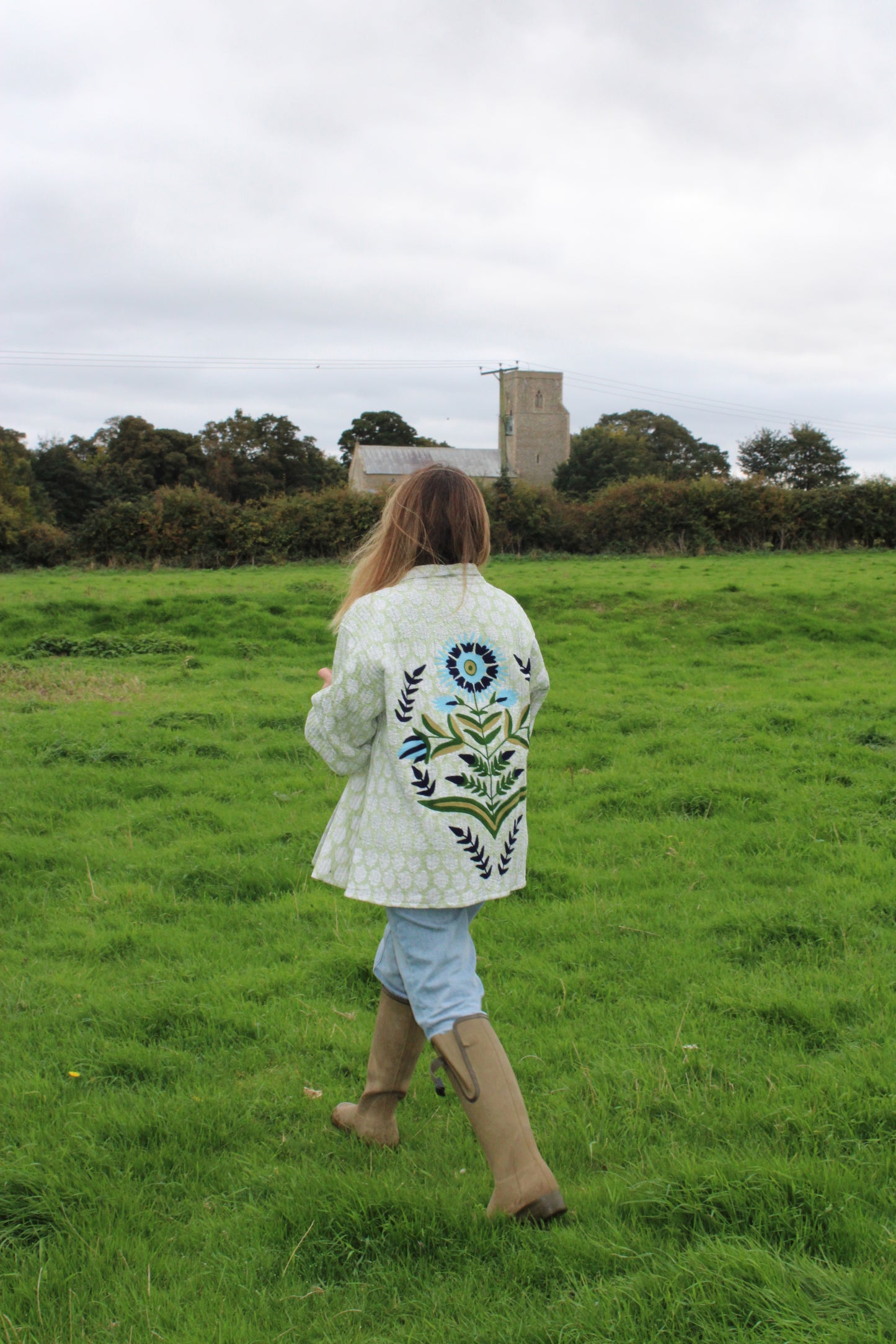 Lory Green Quilted Jacket