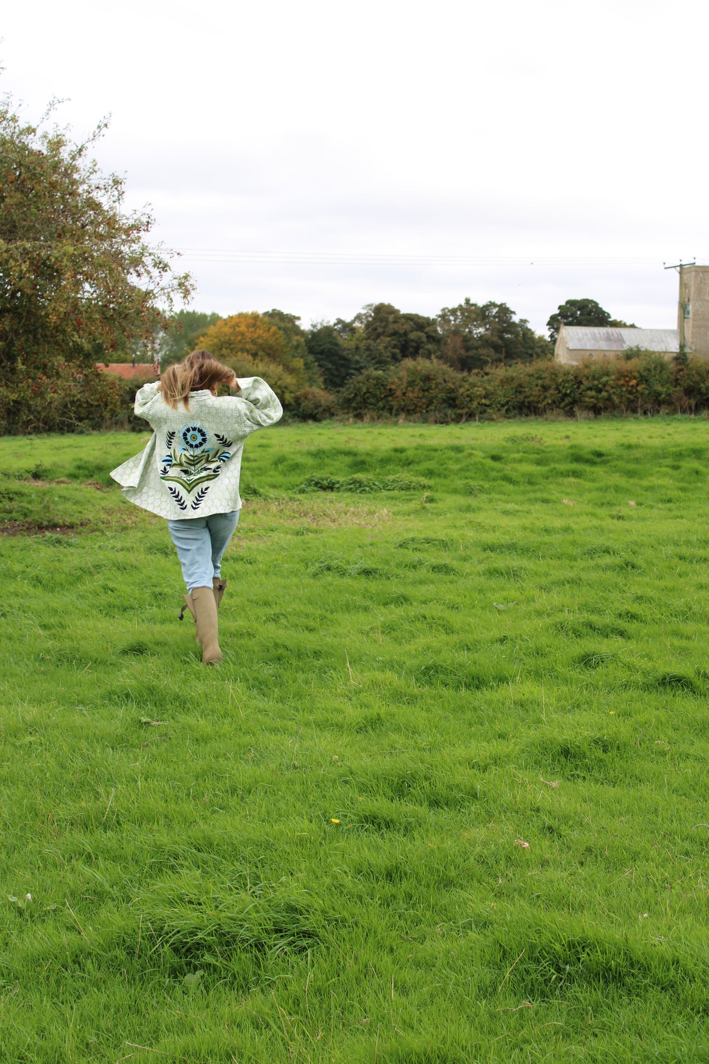 Lory Green Quilted Jacket