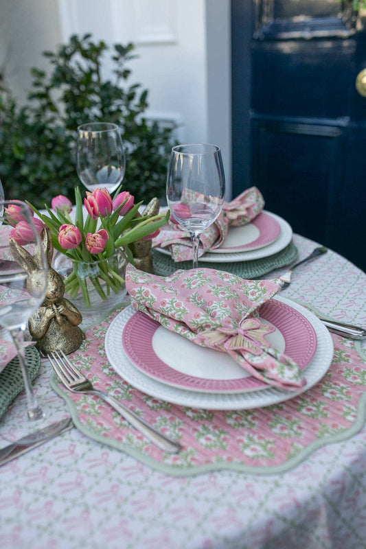 Emily Pink Placemats, Sets of 2