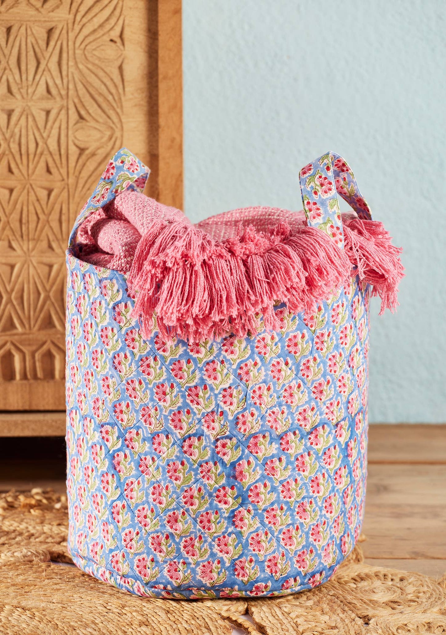 Block Print Storage / Children's Laundry Bag