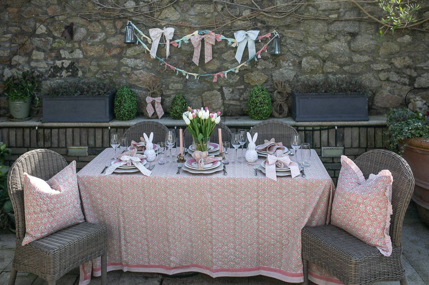 Holme Pink Frill Cushion Cover