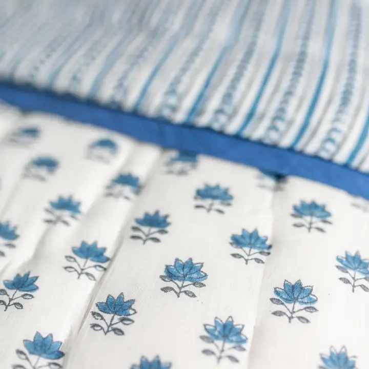 Blue Reversible Single Quilt