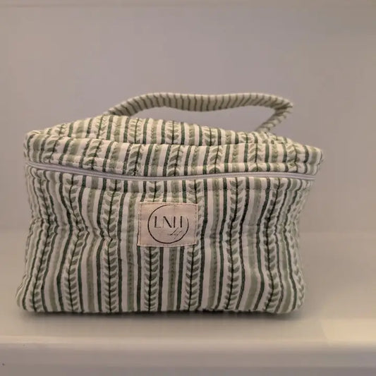 Alani Green Cosmetic Bag - Large Top Zipper