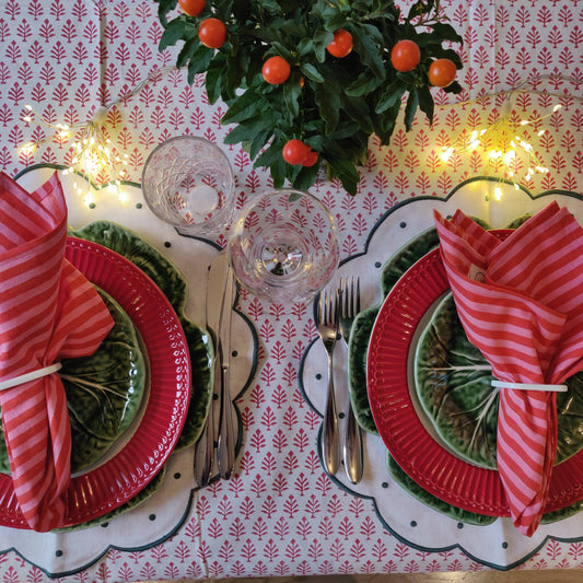 Sofia Red Tablecloth