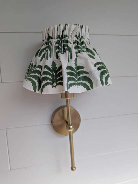 Modern palm lampshade cover