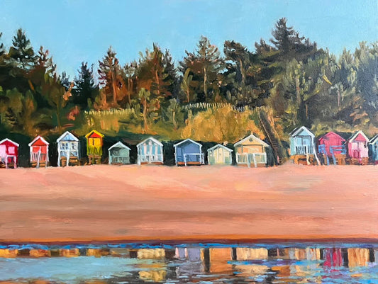 Beach Huts at Wells by Jessica Hills