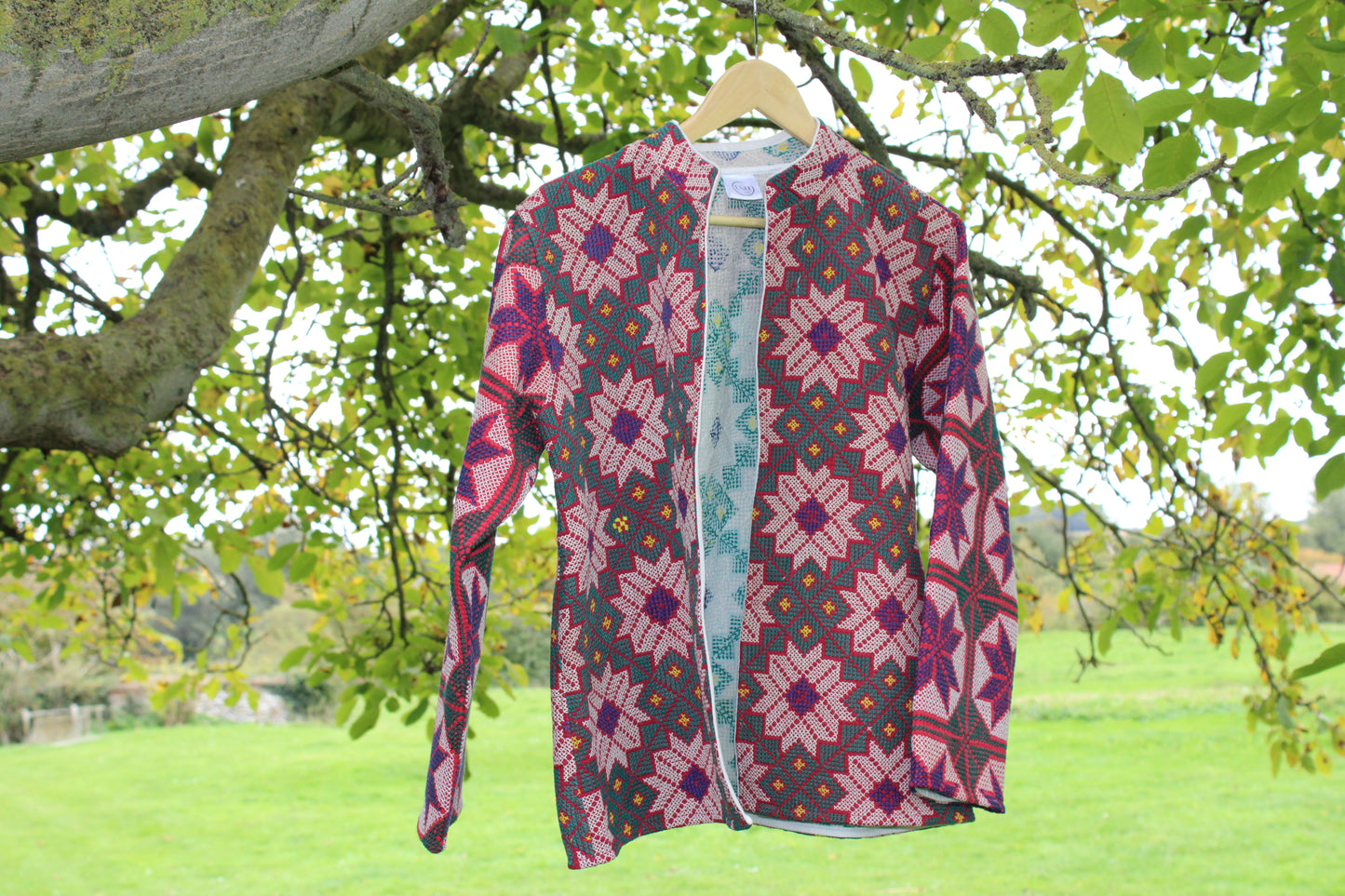 Purple Star Kantha Jacket