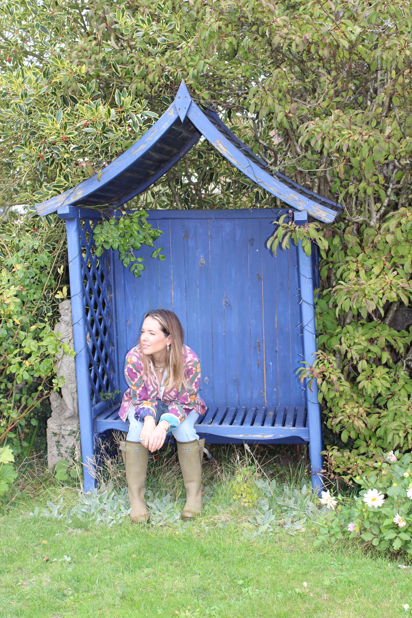 Yellow Square Kantha Jacket