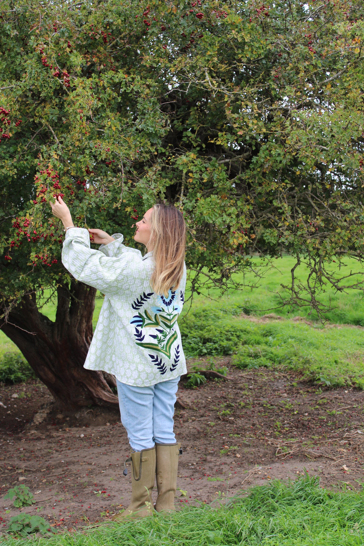 Lory Green Quilted Jacket