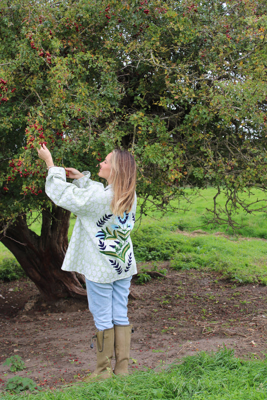 Lory Green Quilted Jacket
