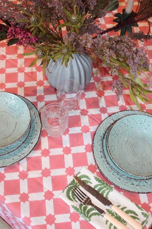 Adeline Pink Tablecloth