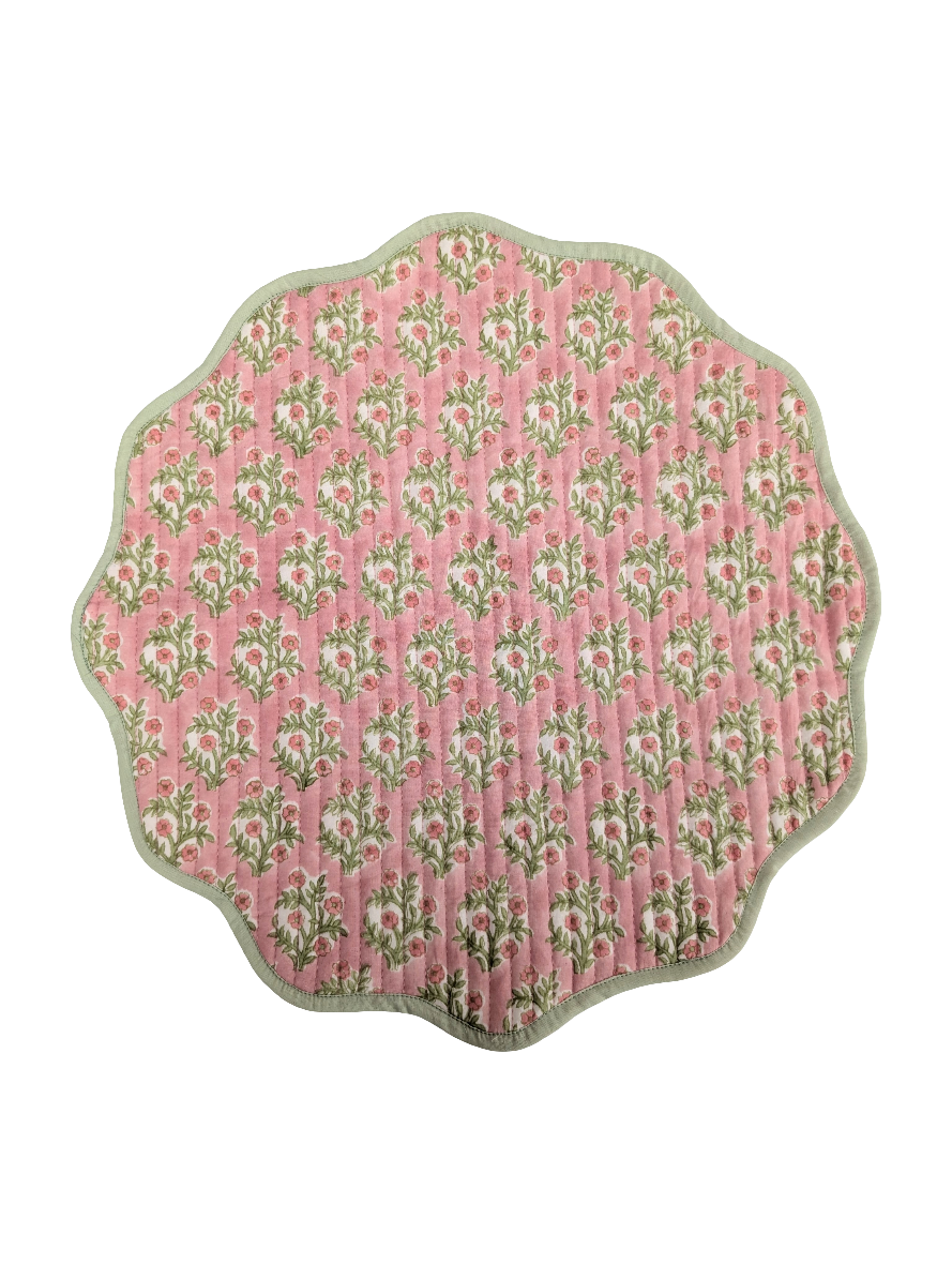 Emily Pink Placemats, Sets of 2