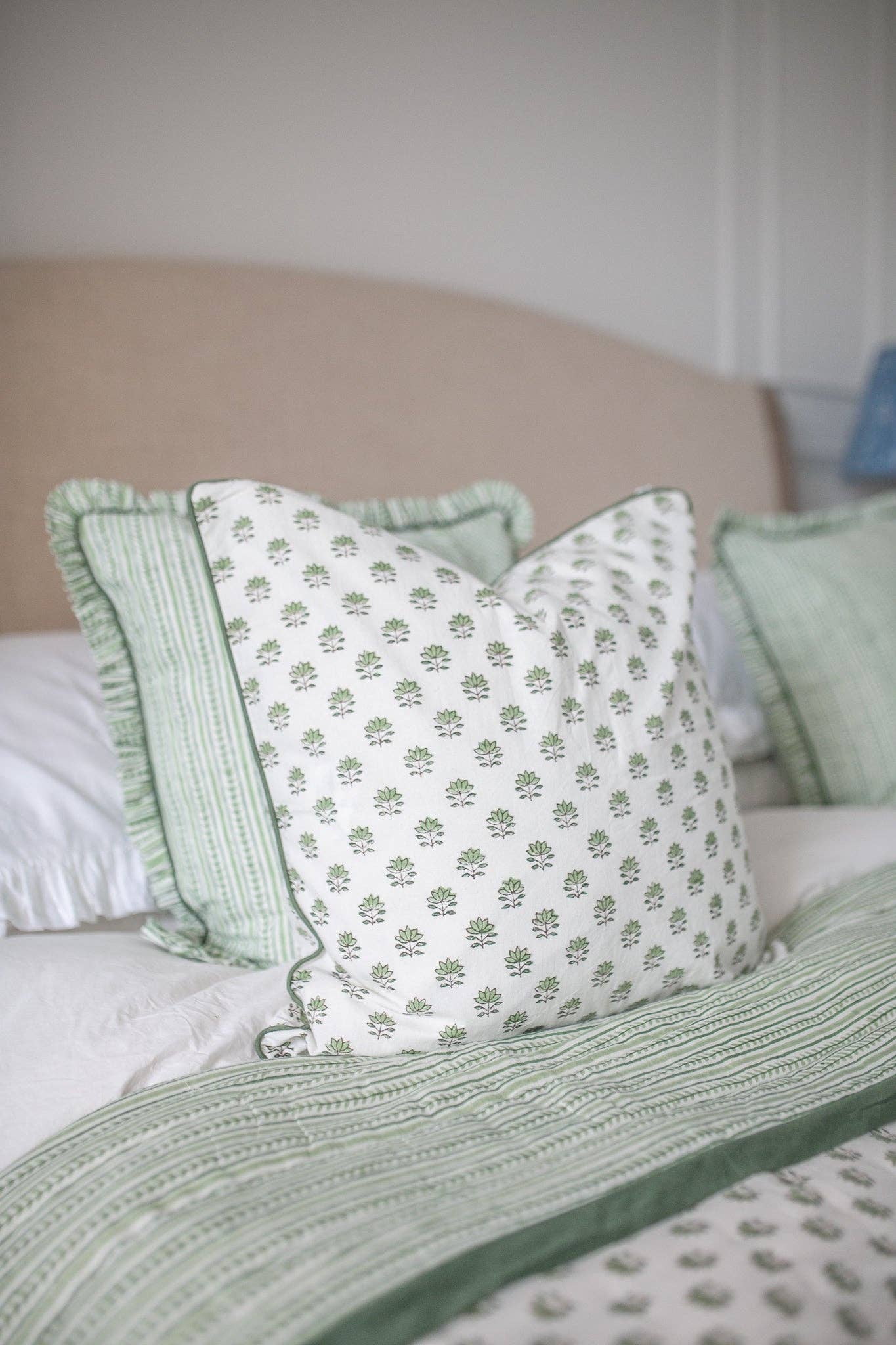 Green Clover Reversible King Quilt