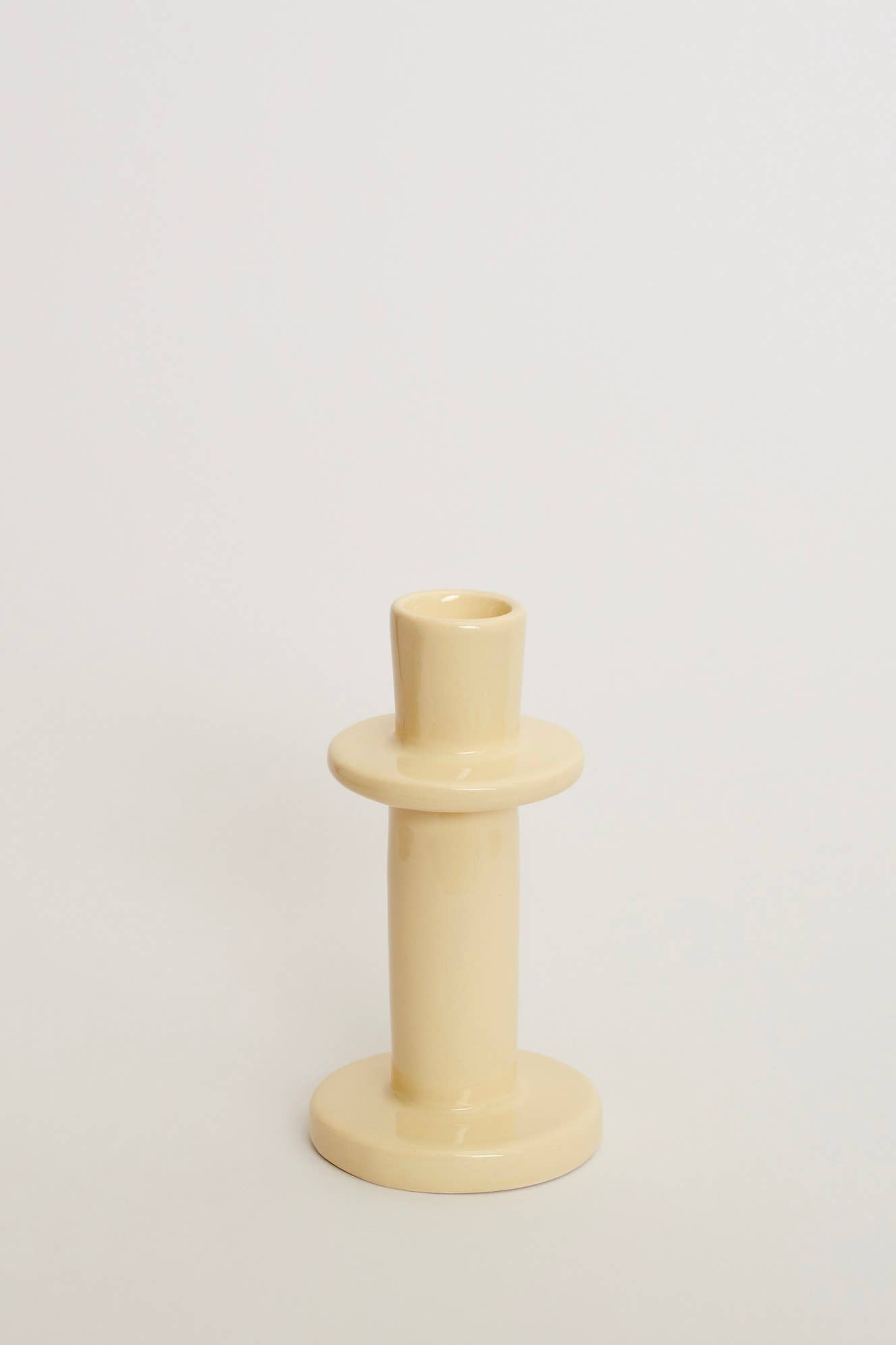 Ceramic Cream Candle Stick