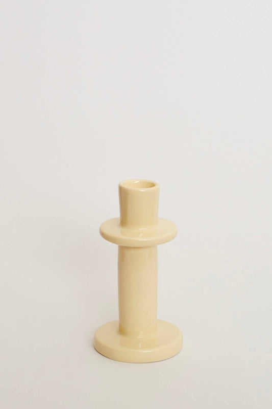 Ceramic Cream Candle Stick